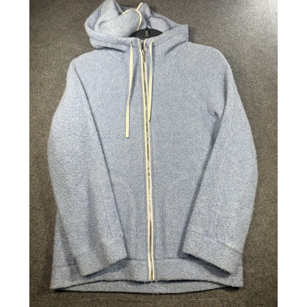 Lululemon Wool-Blend Full Zip Hoodie‎ Light Blue Size 4